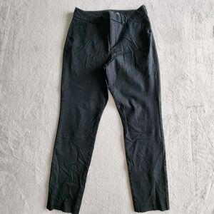 Old Navy Pixie High Rise Pants Women 8 30W 26L Trouser Black Slim Fit Cotton Bld